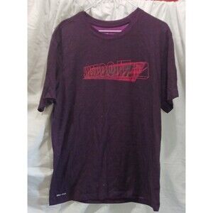 Nike Dri-Fit “Just Do It” T-Shirt Men’s L Purple Activewear Swoosh